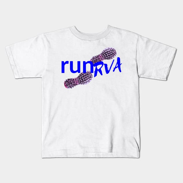 runRVA girlpower Kids T-Shirt by L'Appel du Vide Designs by Danielle Canonico